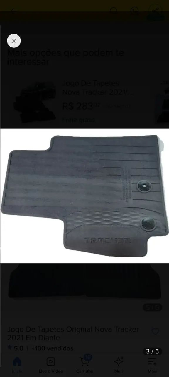 Tapete original GM Tracker 
