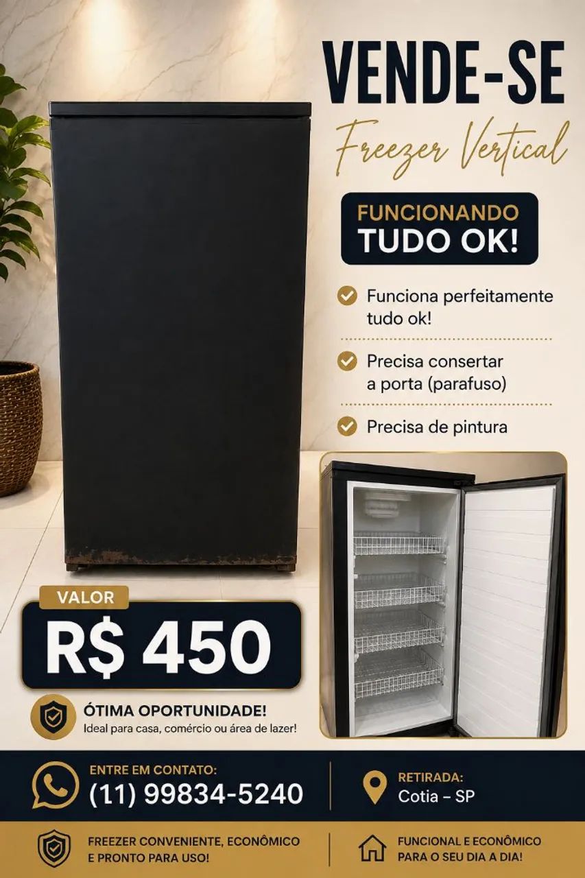 Vende se freezer vertical 