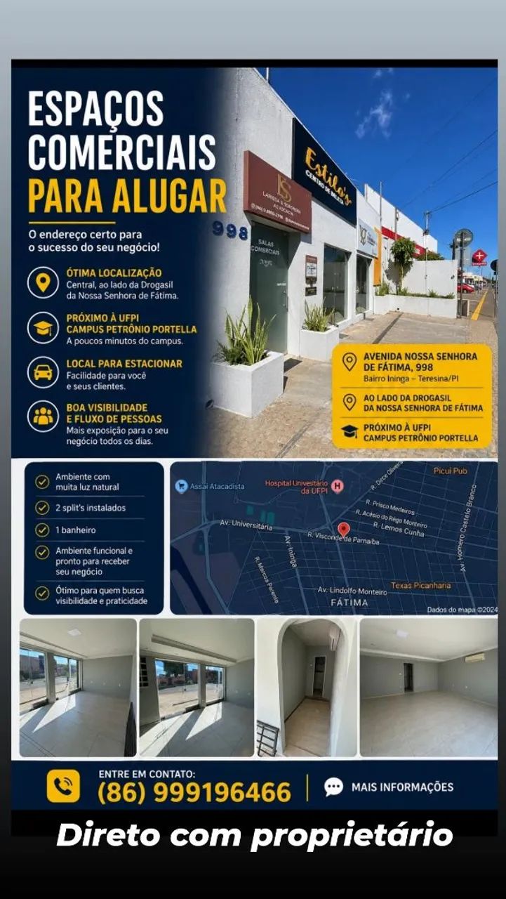 Alugo sala comercial zona leste Teresina 