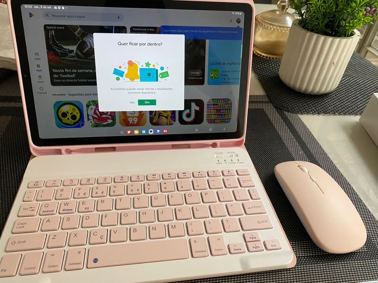 Tablet S6 lite rosa