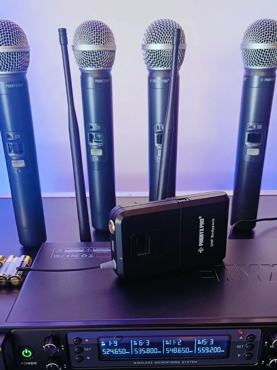 Sistema completo 8 Microfones Sem Fio Phenyx Pro  - Foto 4