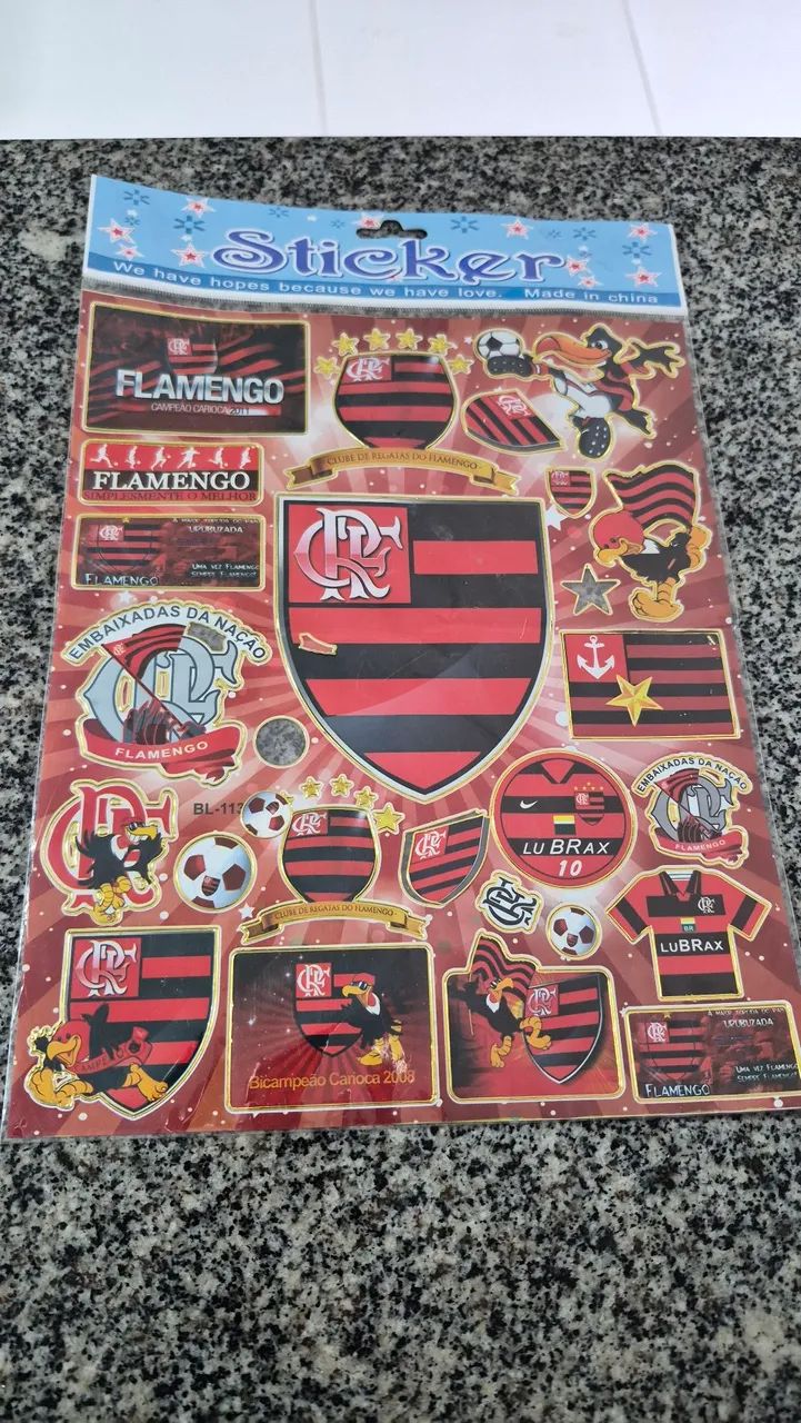Adesivos do flamengo 