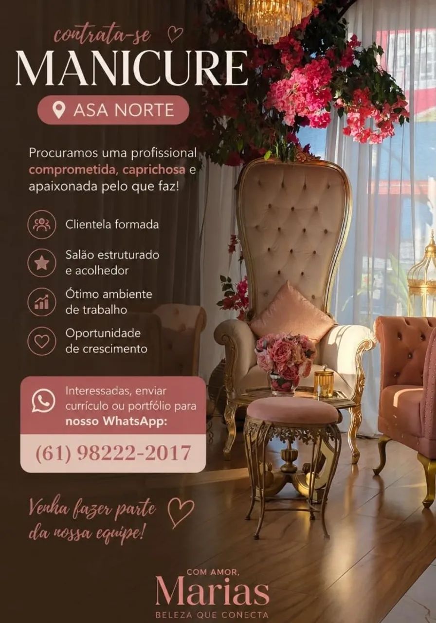 Contrata-se Manicure
