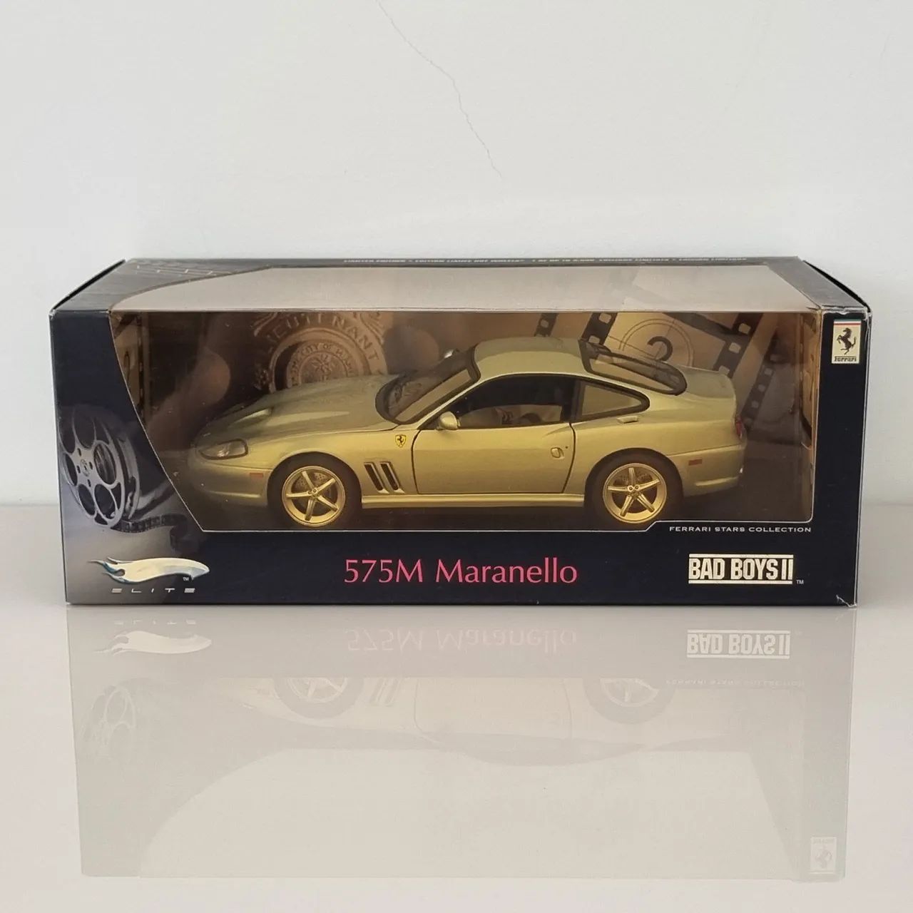 Hot Wheels Elite Ferrari 575M Maranello Bad Boys 2 1:18 #2158/5000