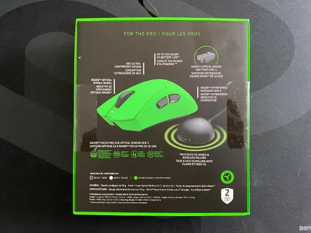 Mouse Razer Deathadder V4 Pro - Green Edition - Periféricos e