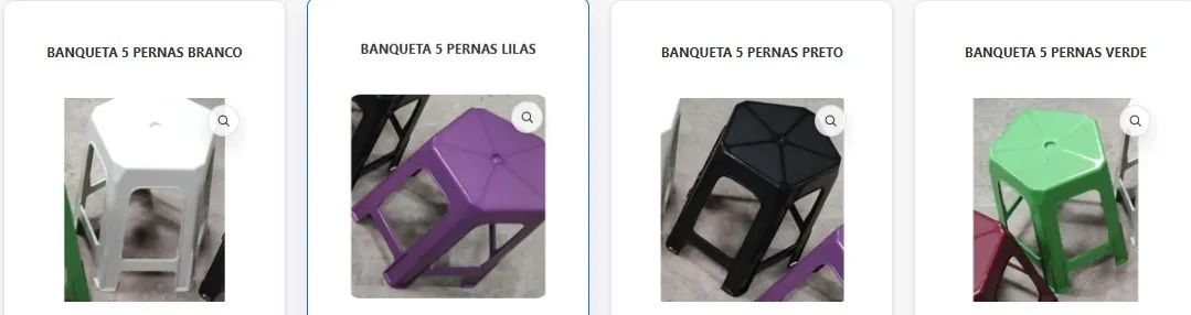 BANQUETA 5 PERNAS- DIVERSAS CORES