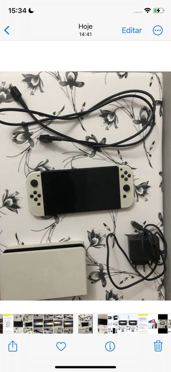 Nintendo swith oled branco  - Foto 2