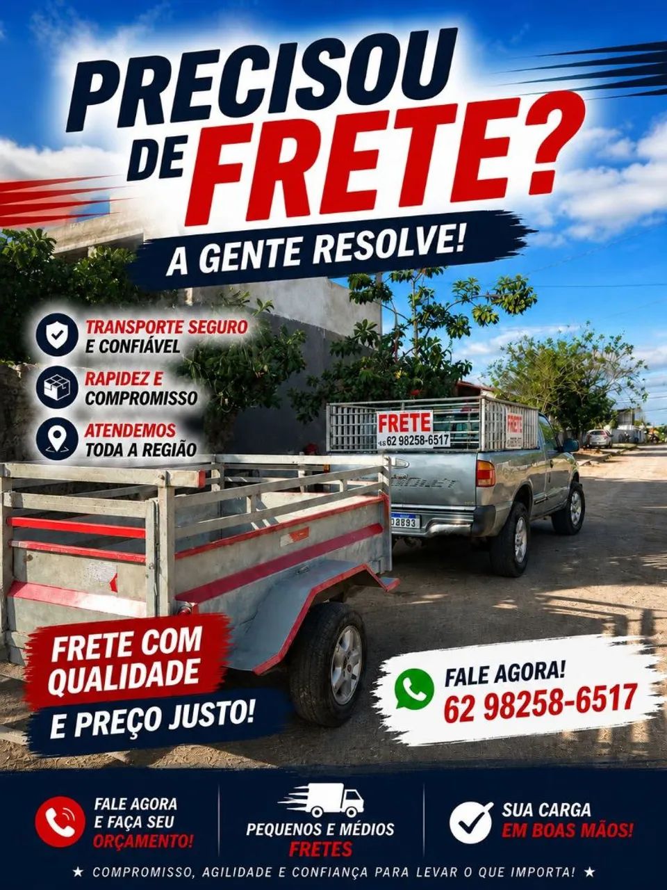 Pequenas Mudanças e Fretes em Goiânia e Aparecida