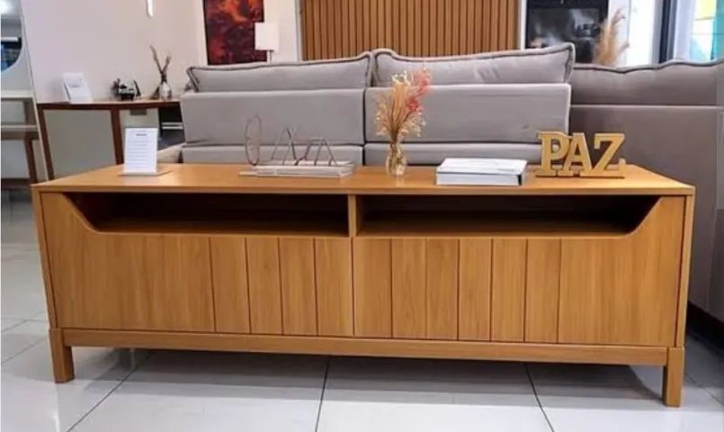 Rack para TV até 70 Polegadas Moema com Nichos e Portas