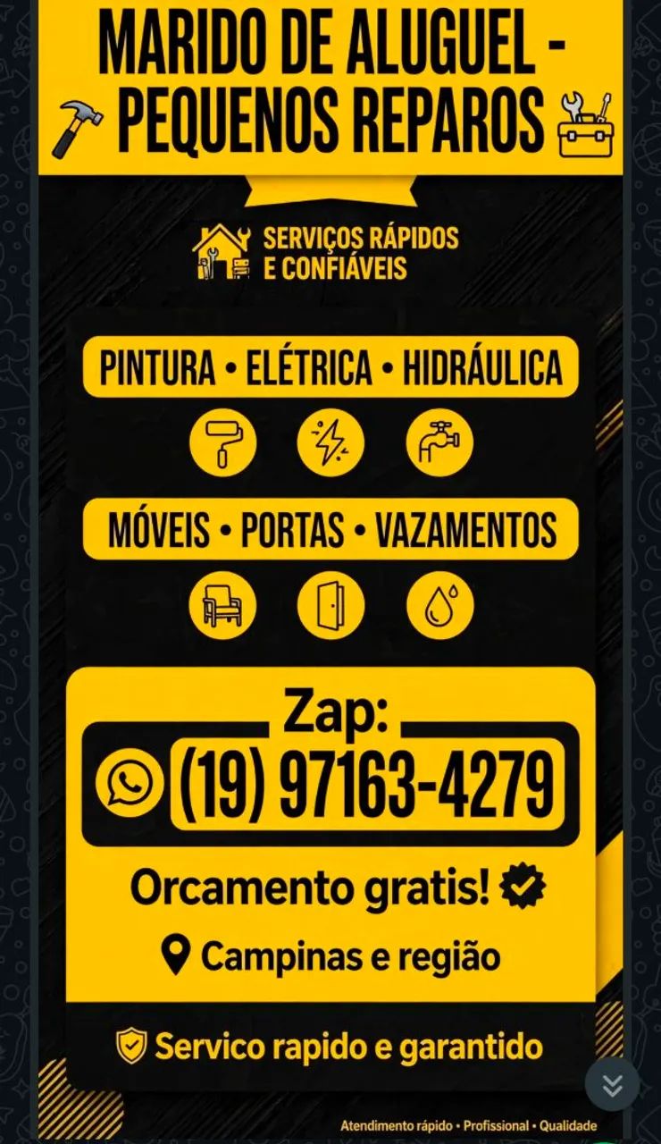 Pequenos reparos finais de semana 
