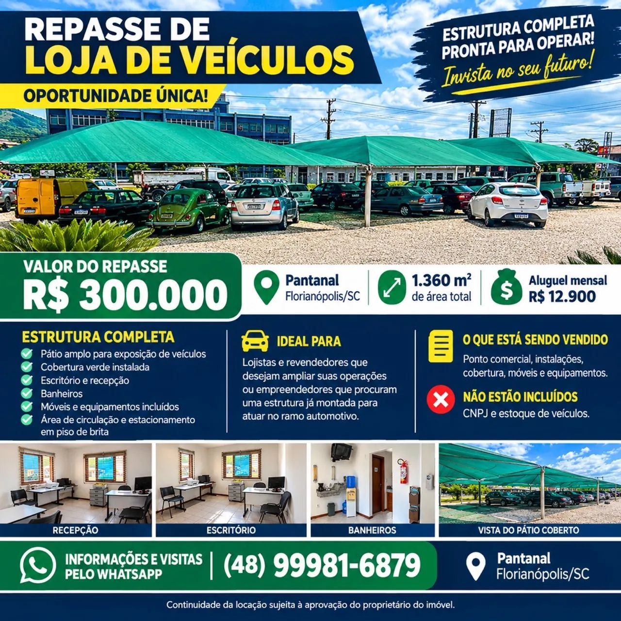 LOJA DE AUTOMÓVEIS / CARROS 