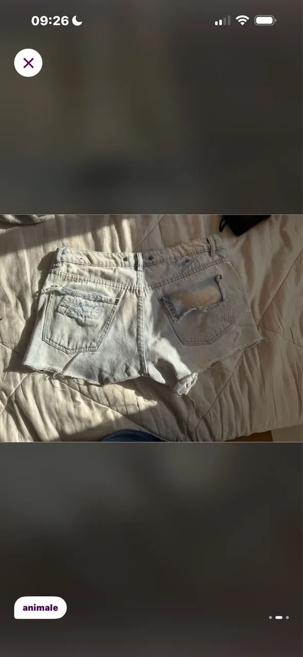 Short jeans claro rasgado da ANIMALE - Foto 2