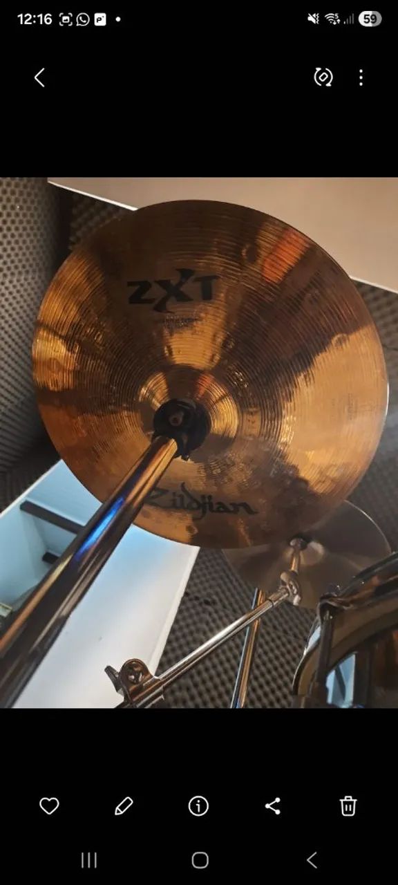 Prato Zildjian zxt solid hats 14 - Instrumentos musicais - Várzea