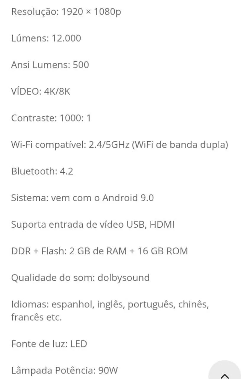 Projetor Full HD R$ 750,00 - Foto 2