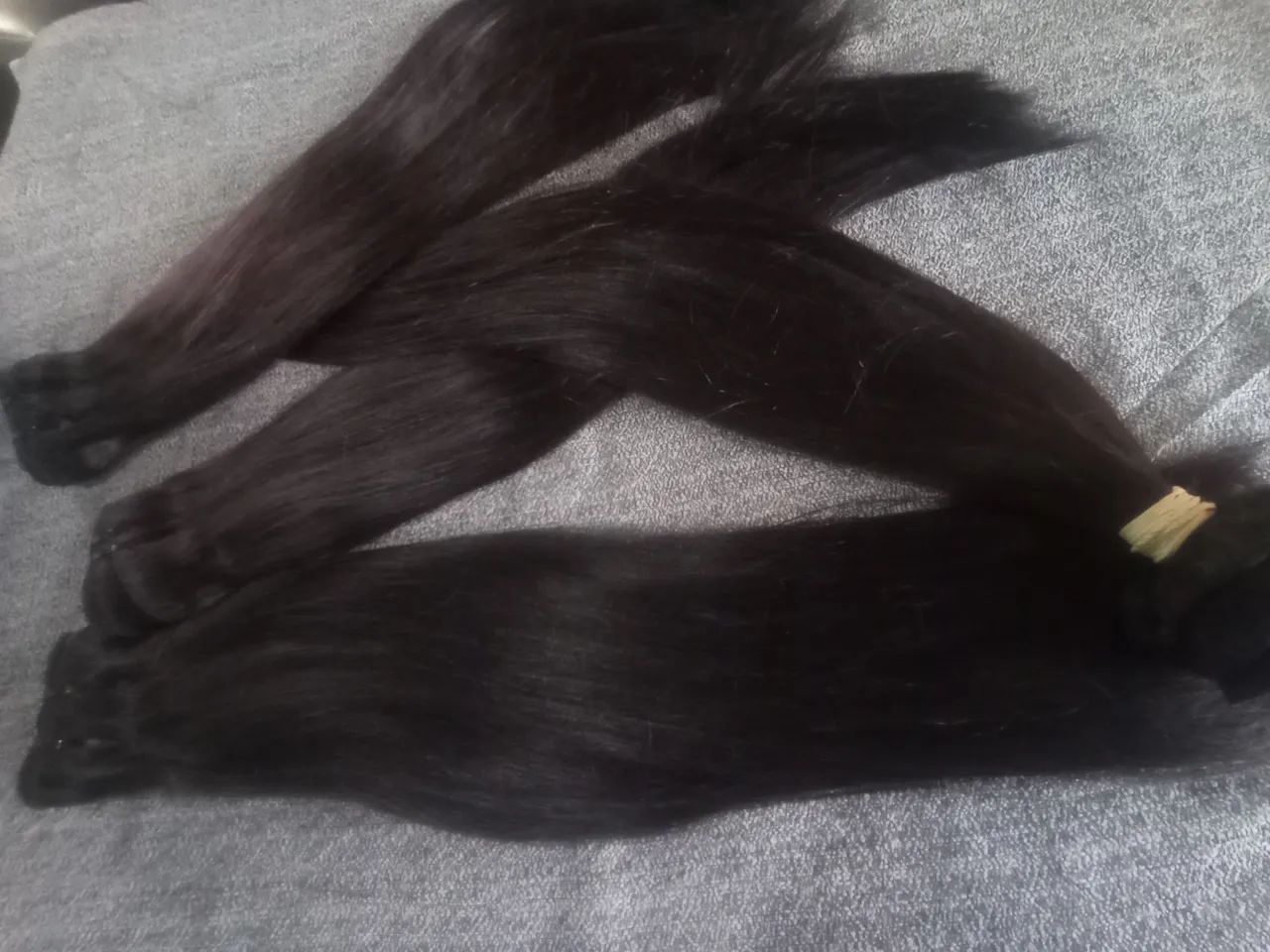 Cabelo natural virgem, na tela 45/50cm. 150gramas - Foto 4