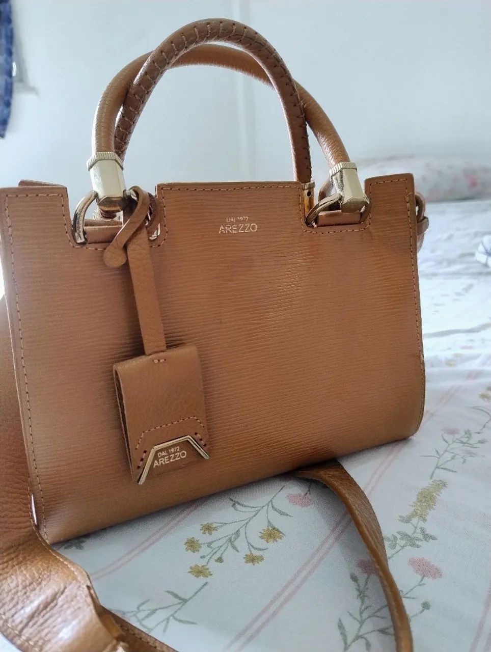 Bolsa de Couro caramelo 