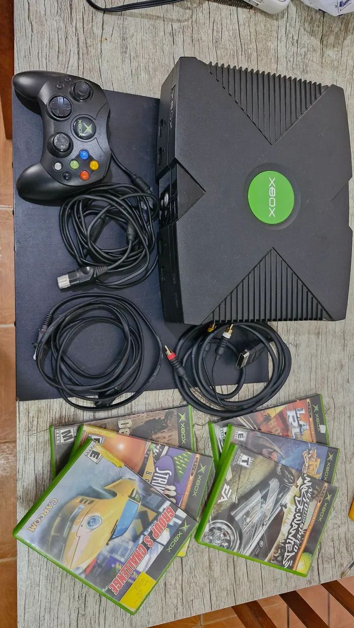 Xbox classico com jogos originais - Foto 2
