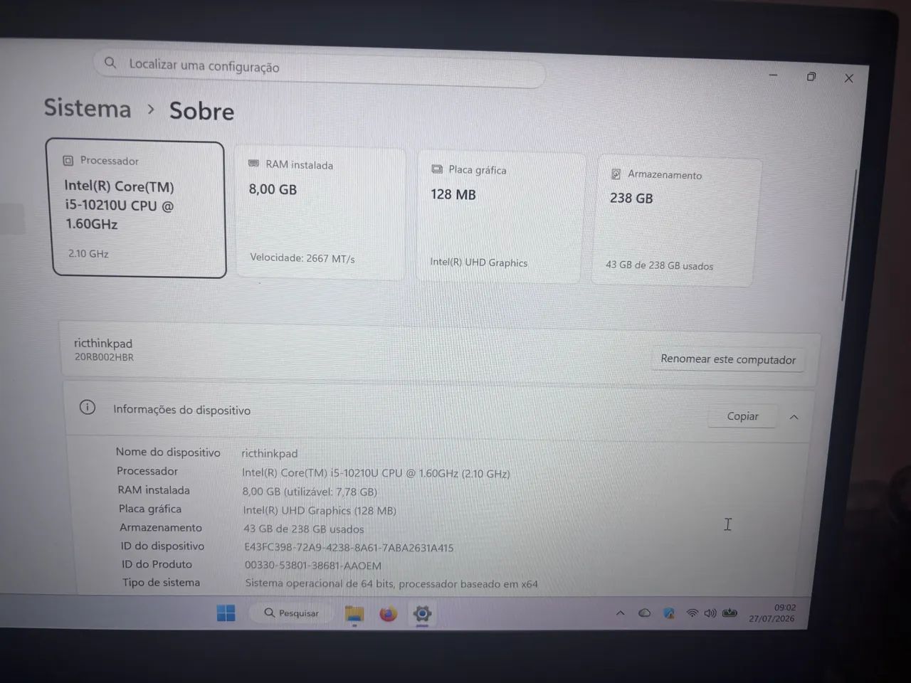 Notebook Lenovo Thinkpad  - Foto 4