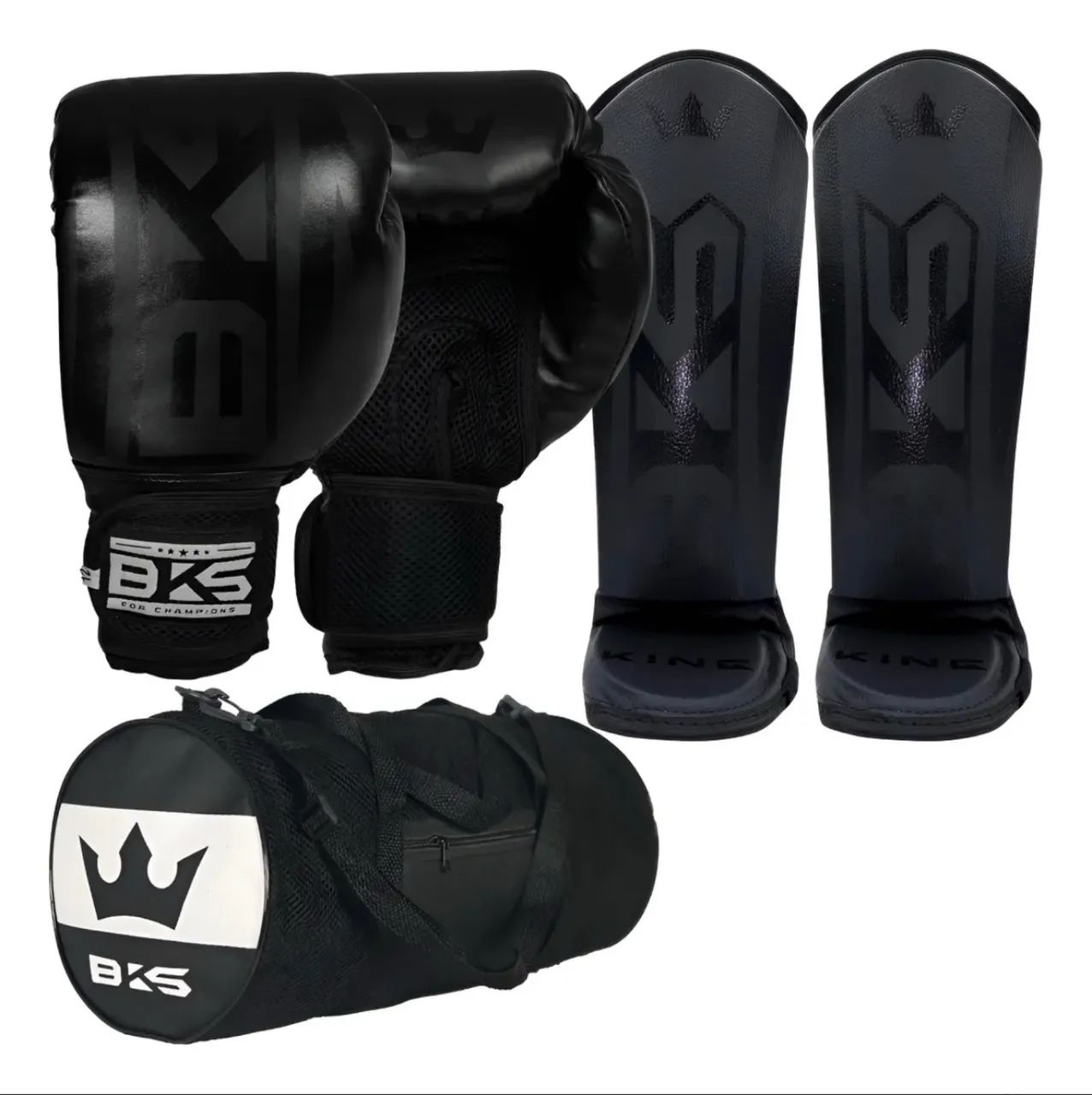 Kit luva e caneleira Muay thai TAM 14 semi novo  - Foto 2