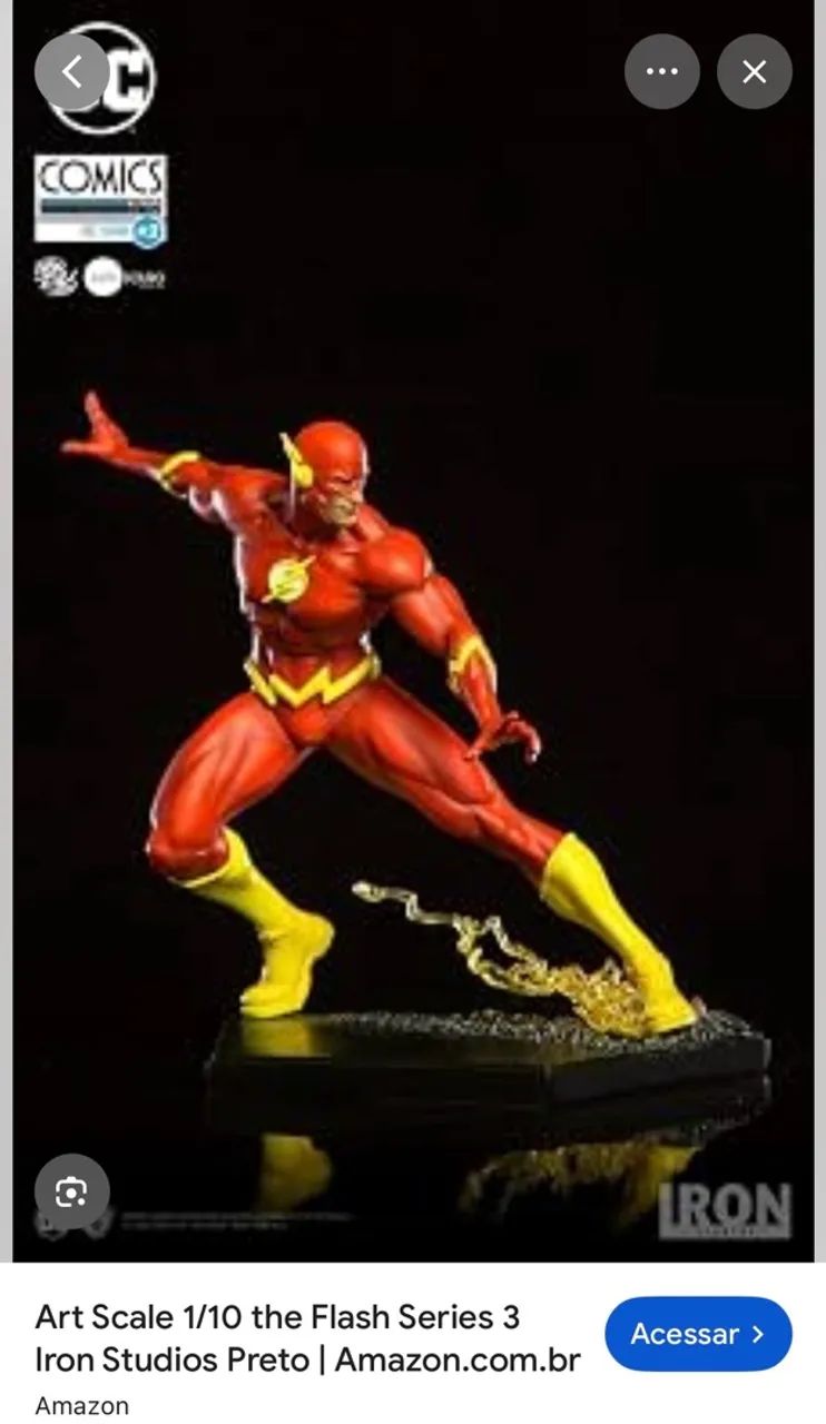Superman c/ 3 heads + flash deluxe - iron studios - 1/10 - Foto 5