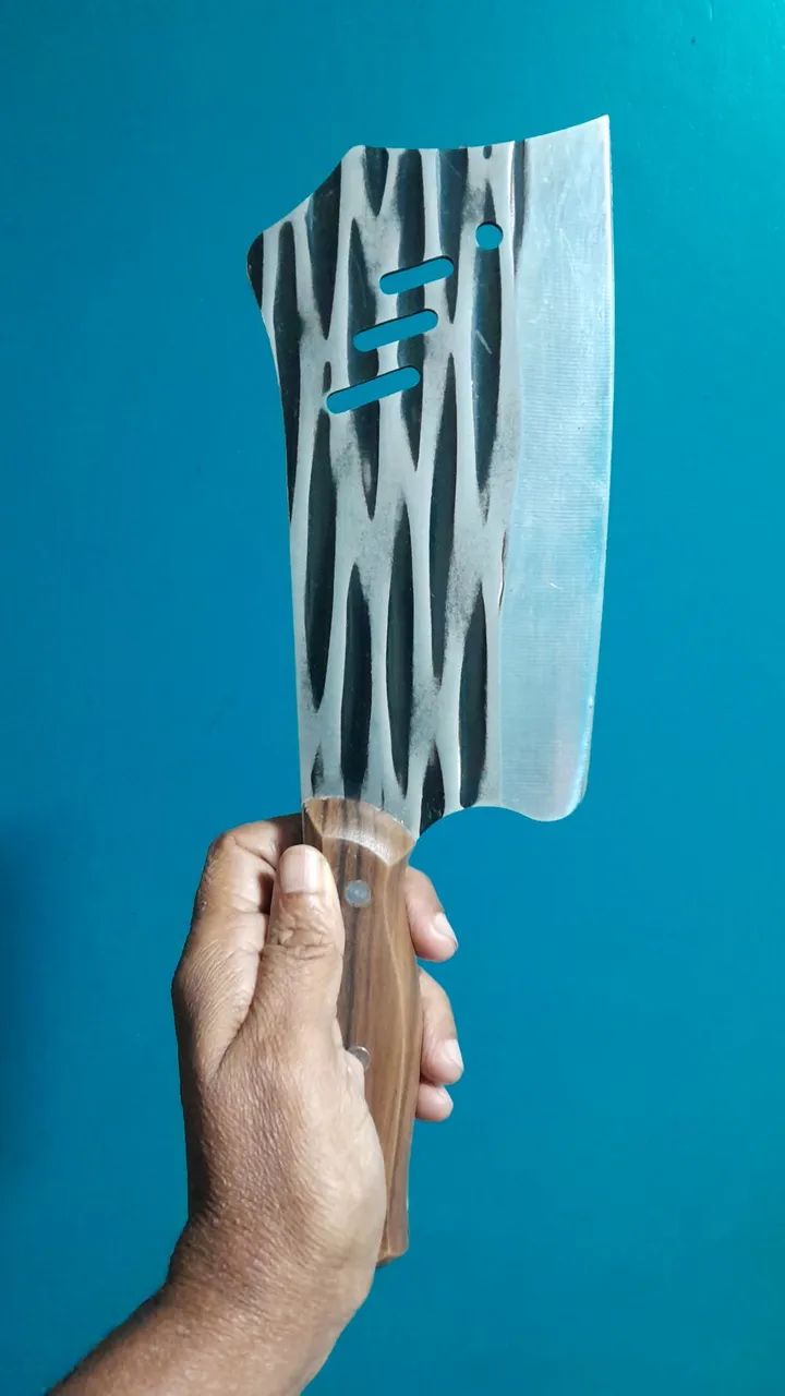 VENDO CUTELO ARTESANAL RUSTICO INOX GRANDE.