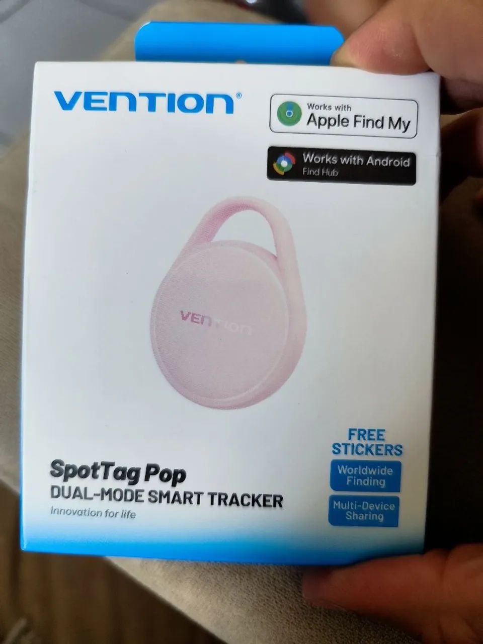 Rastreador SpotTag pop Vention. Android e IOS