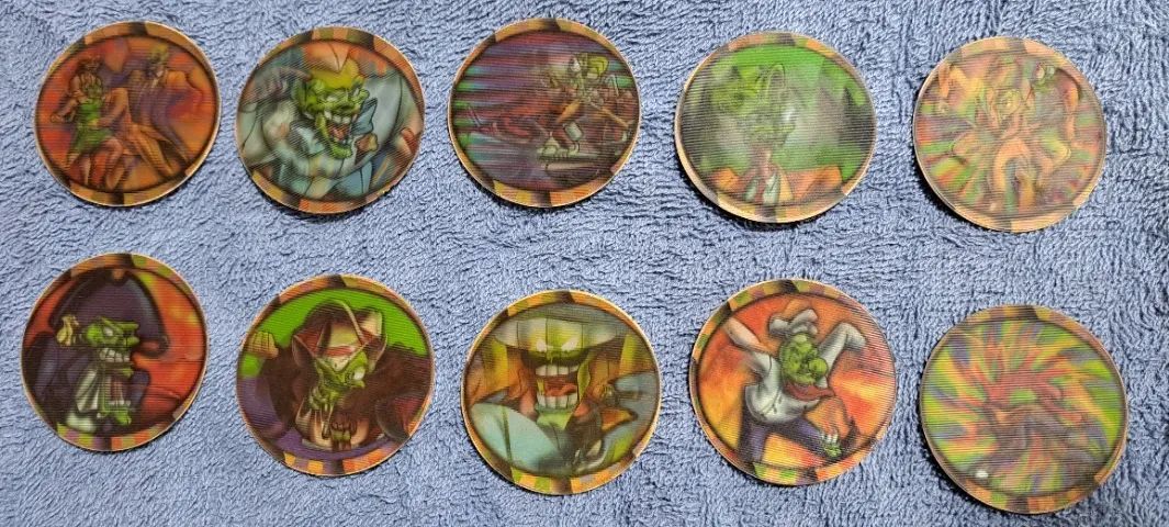 LOTE 1 - COM 10 GIGAN TAZOS O MÁSKARA BRONZE - ELMA CHIPS - NÚMEROS 41 A 50 - Foto 5