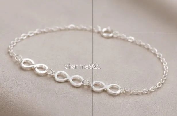 Pulseira Infinito em Prata 925