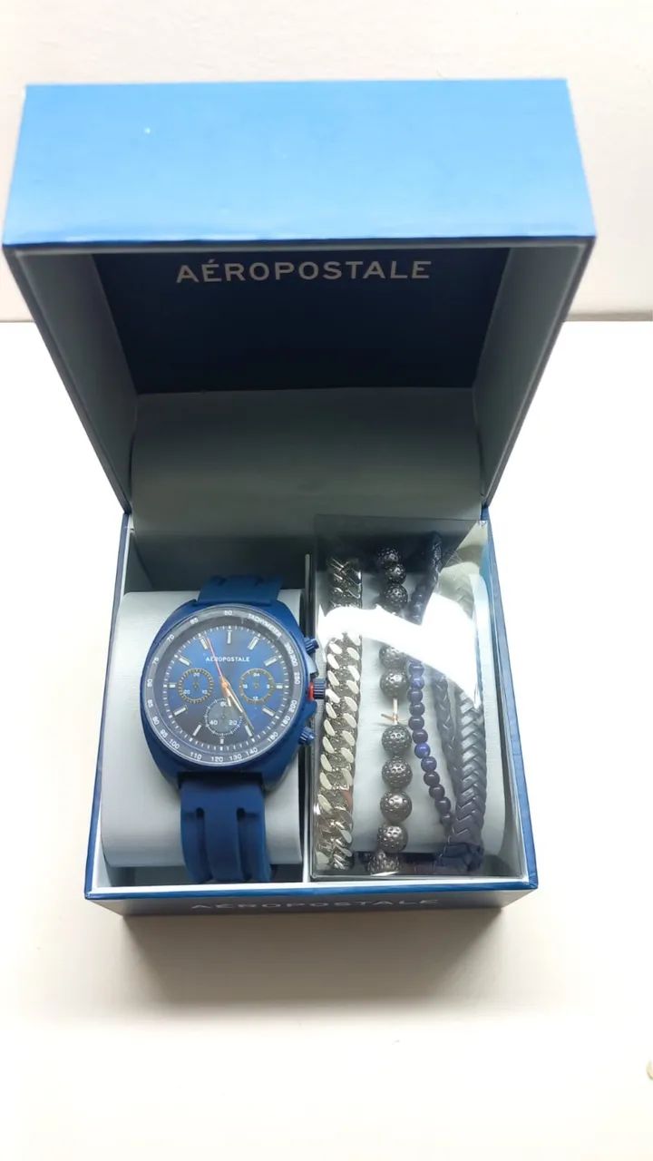 Relógio Aeropostale Original  + Kit pulseiras (Novo) - Foto 5