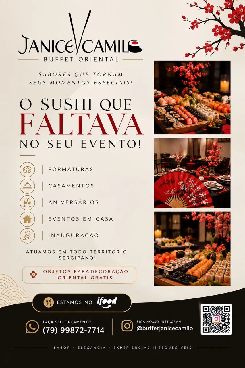 Buffet Oriental para eventos em Sergipe 