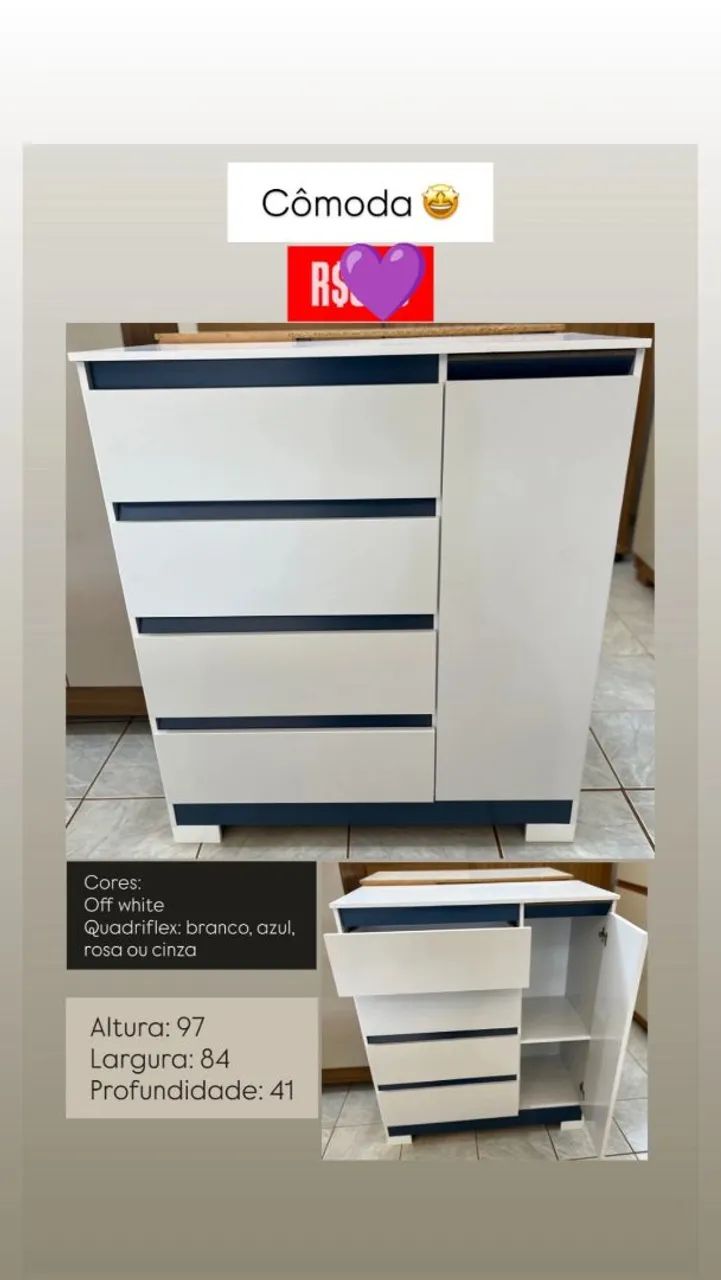 Super Oferta de Cômoda com Sapateira!!