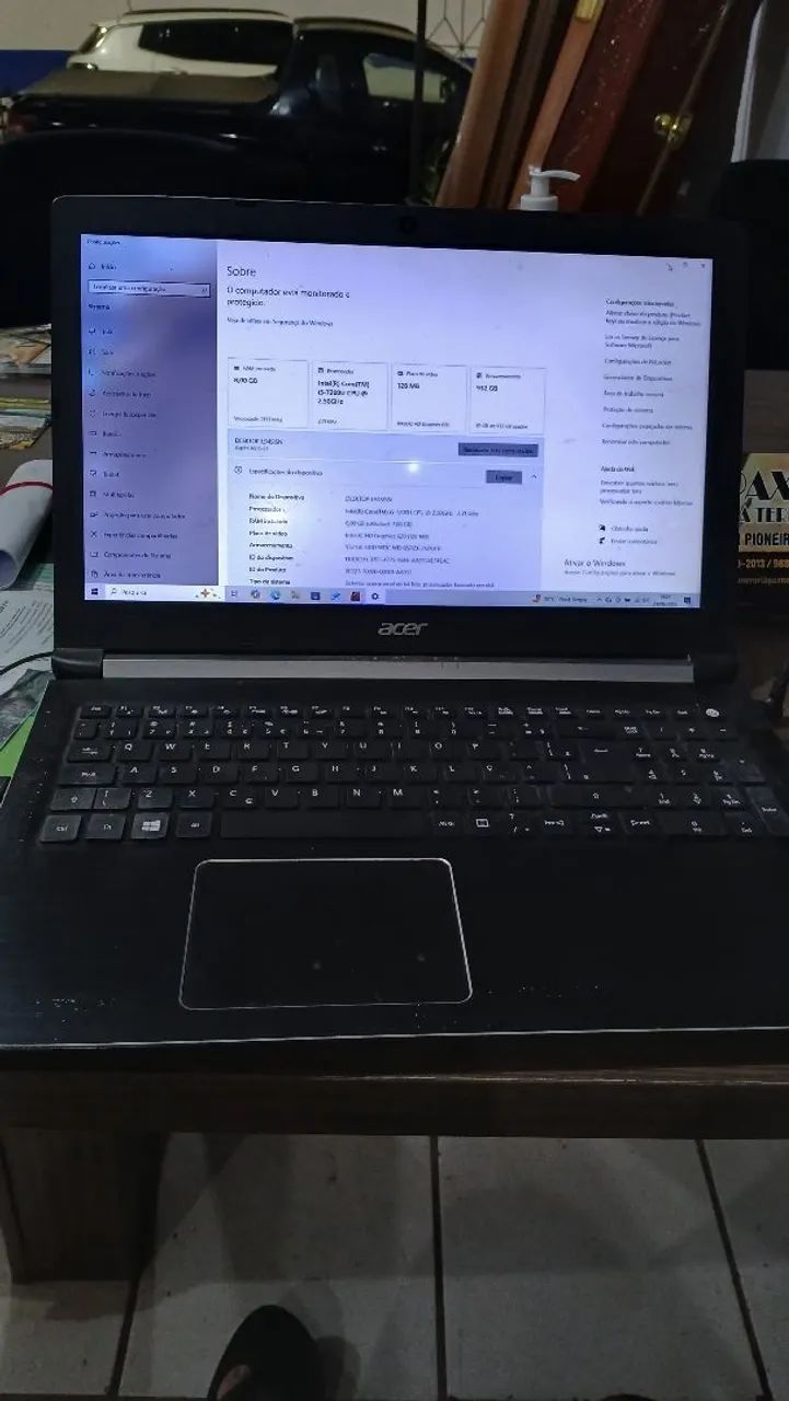 Notebook Acer Core i5 7200