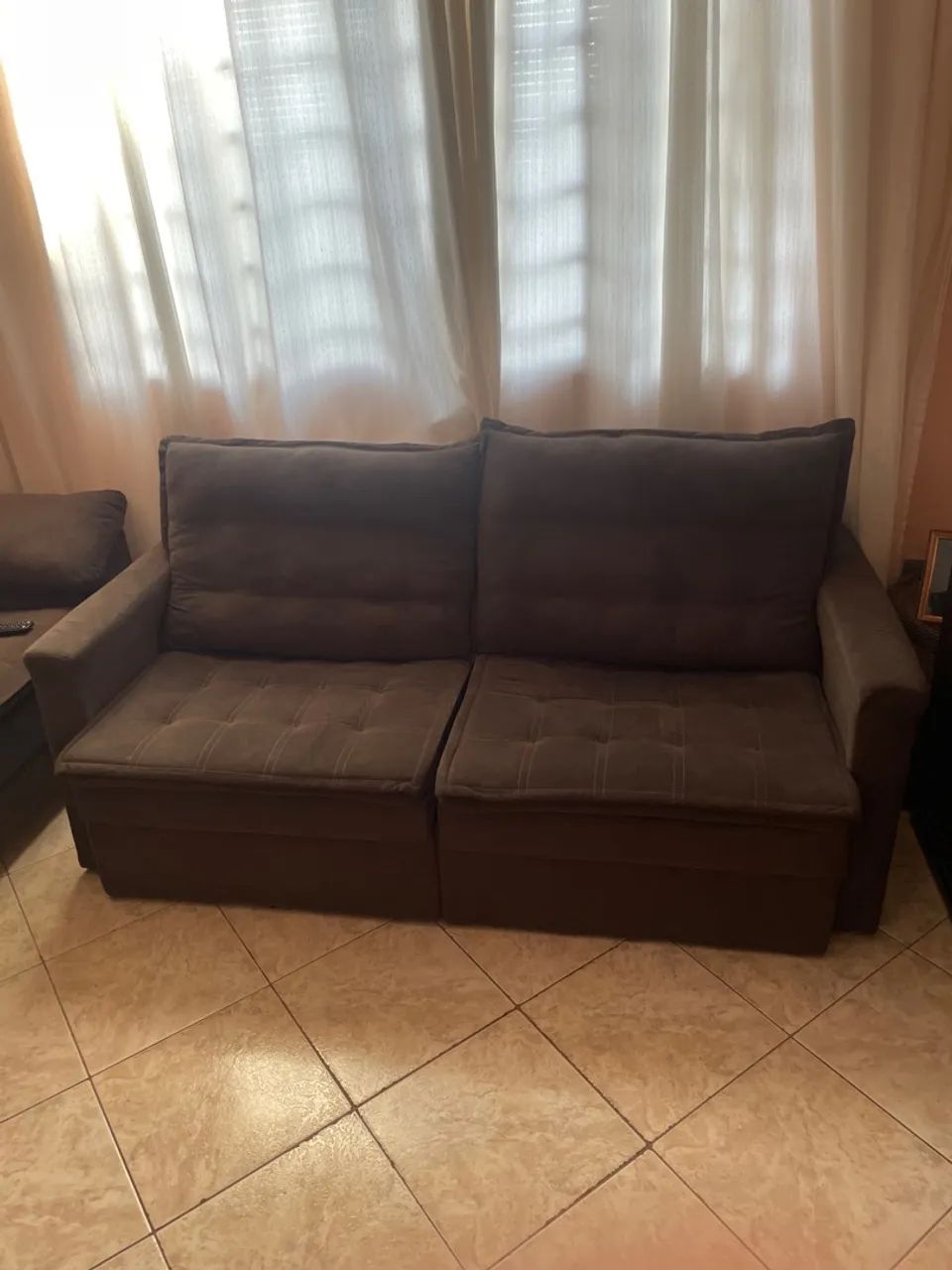 Sofá retrátil 1,60M com baú 