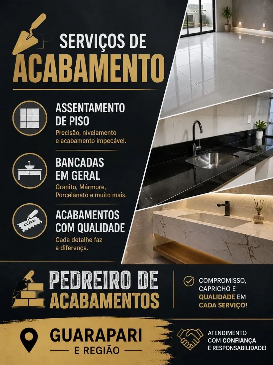 Pedreiro de acabamentos 