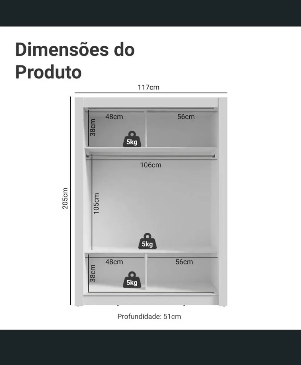 Guarda roupa solteiro sem gaveta  - Foto 2