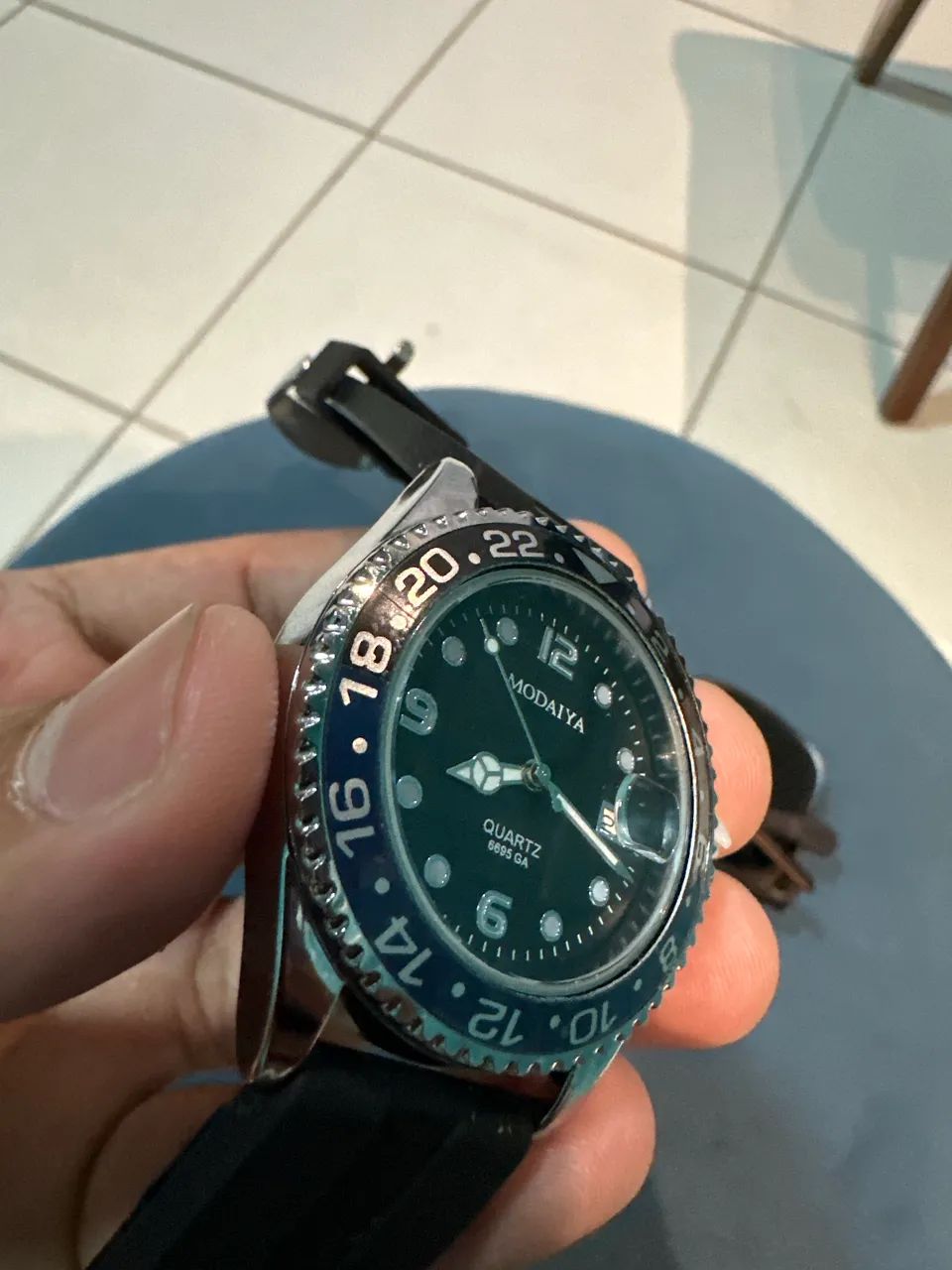 Relógio Masculino Pulseira de Borracha | Estilo 007 - Foto 3