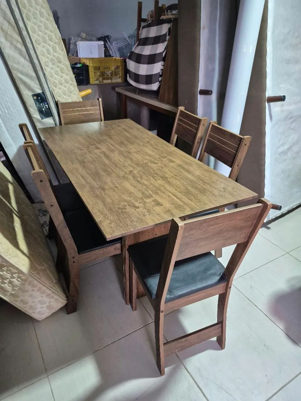 Mesa 6 cadeiras estofadas, entrego ler anúncio  - Foto 5