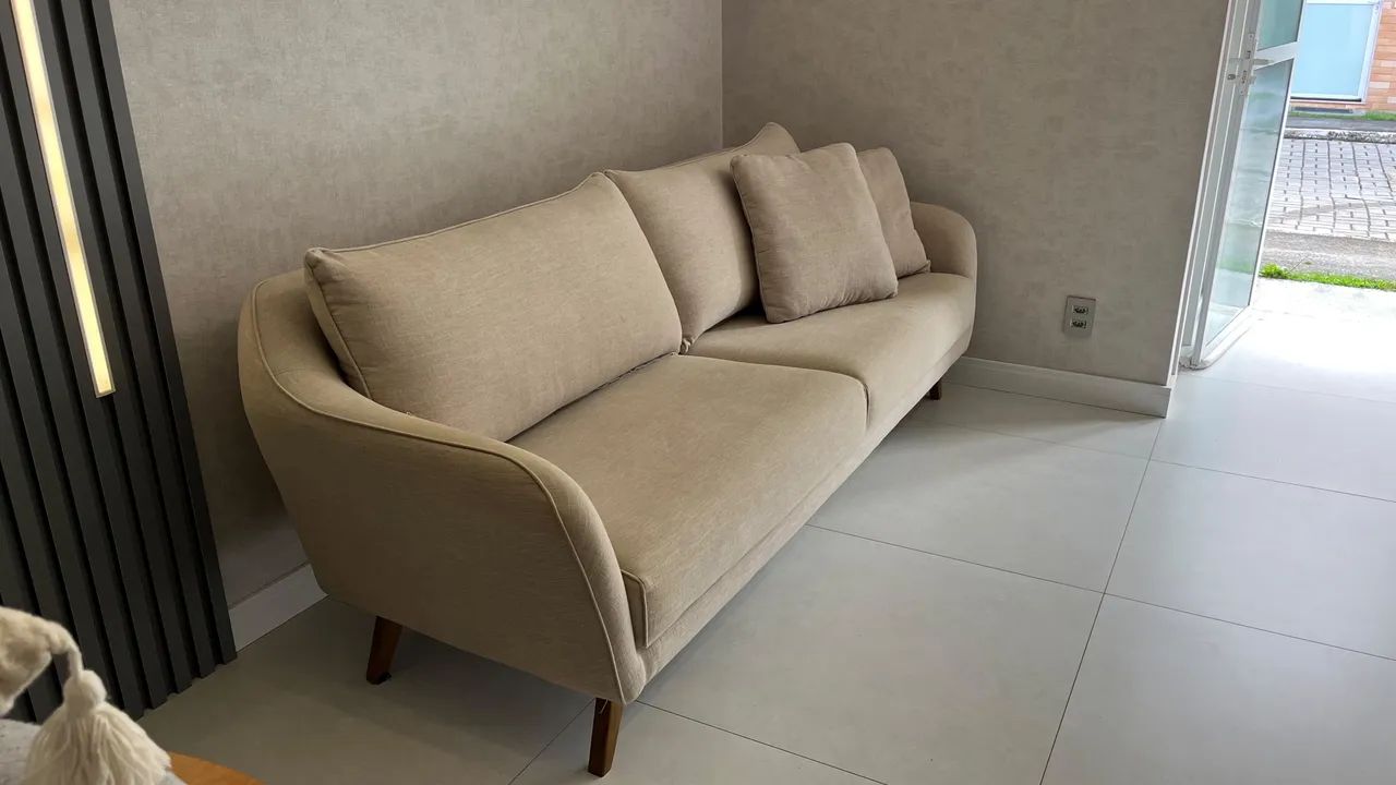Sofá de Linho 2,30 metros - Foto 4