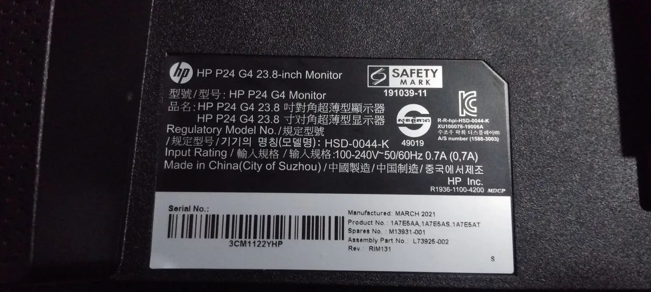 Monitor HP P24 G4 - Foto 3