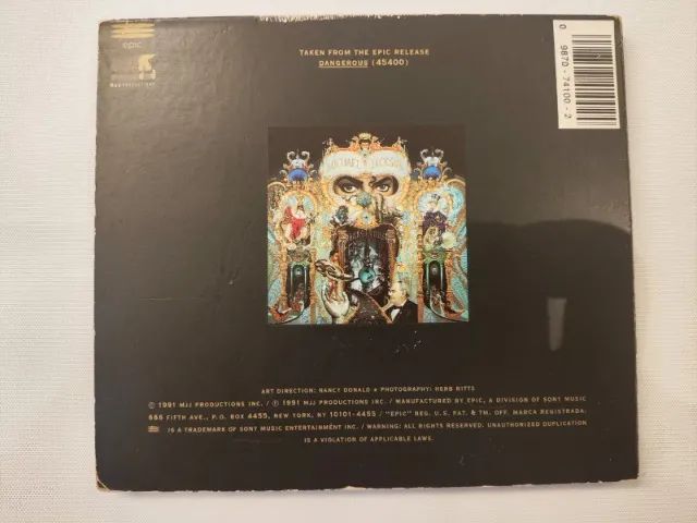 CD Single Raro Michael Jackson - Black Or White (1991) Edição de
