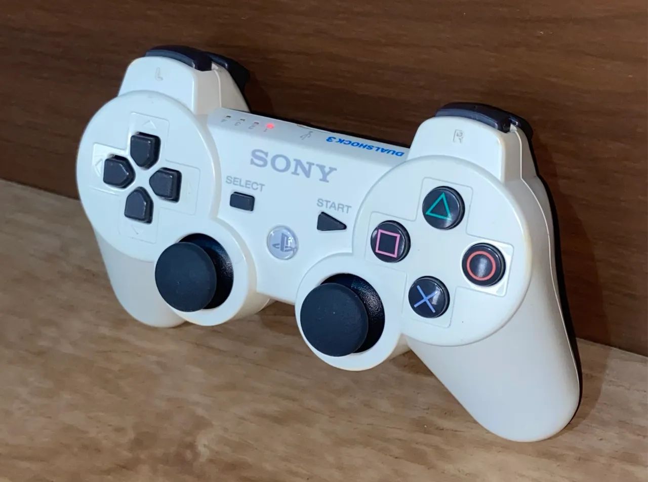 Controle de PlayStation 3 branco original, funcionando 100%