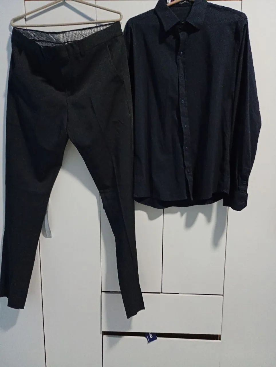 Camisa social P / Calça social tm38