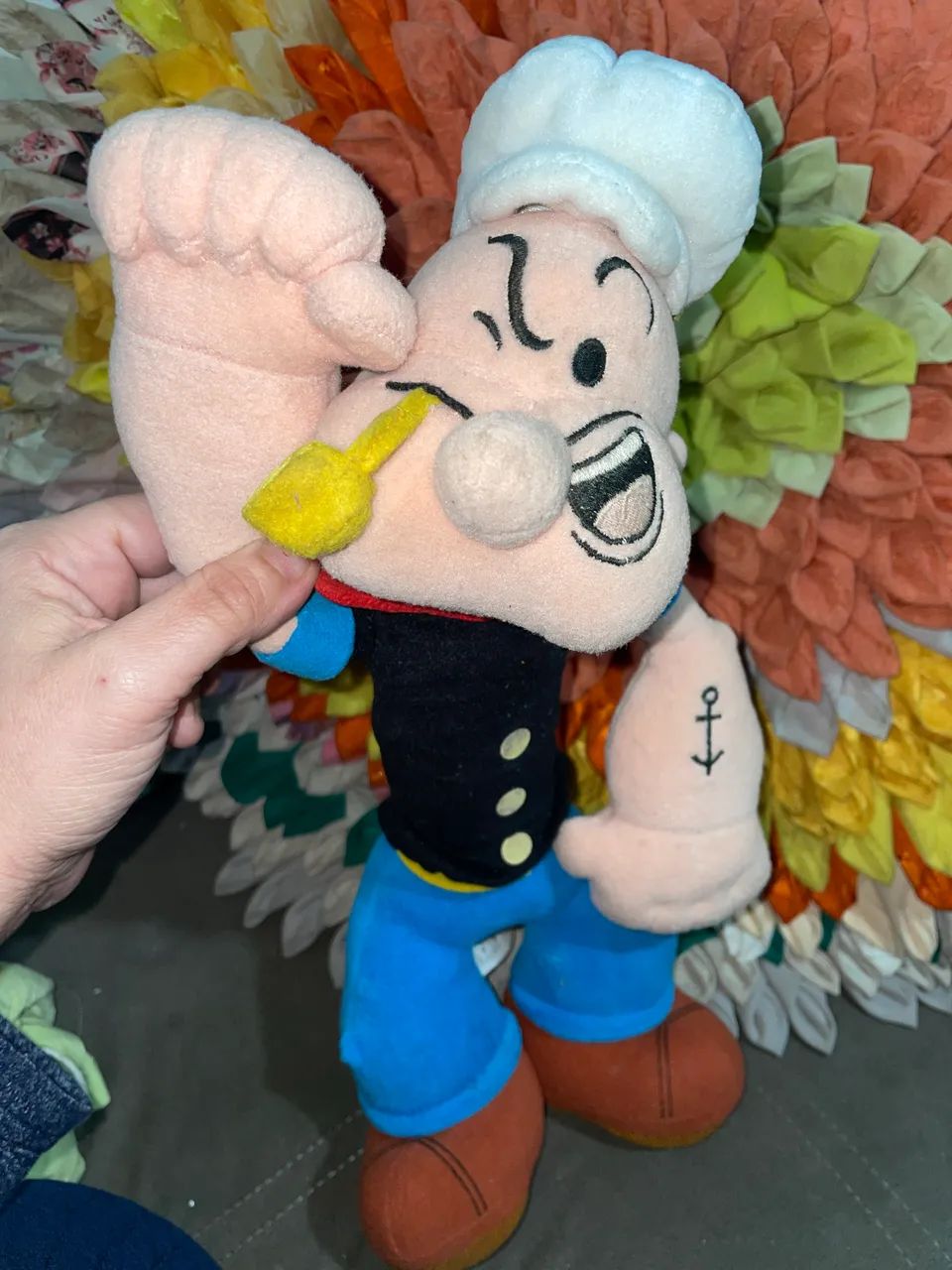 Boneco popeye original 42 cm - Foto 2