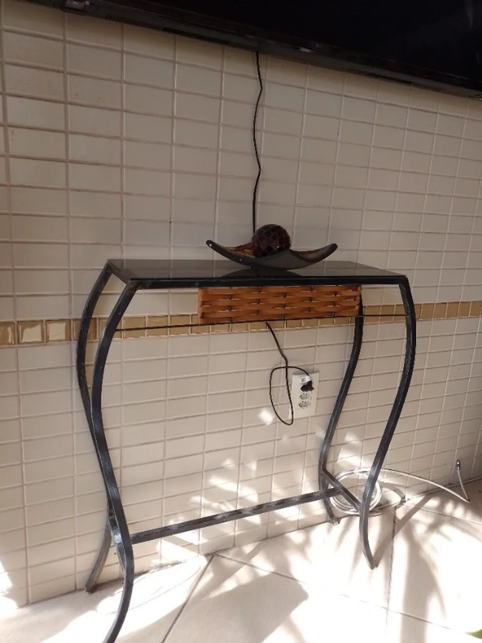 Mesa de canto tampo de vidro - Foto 2