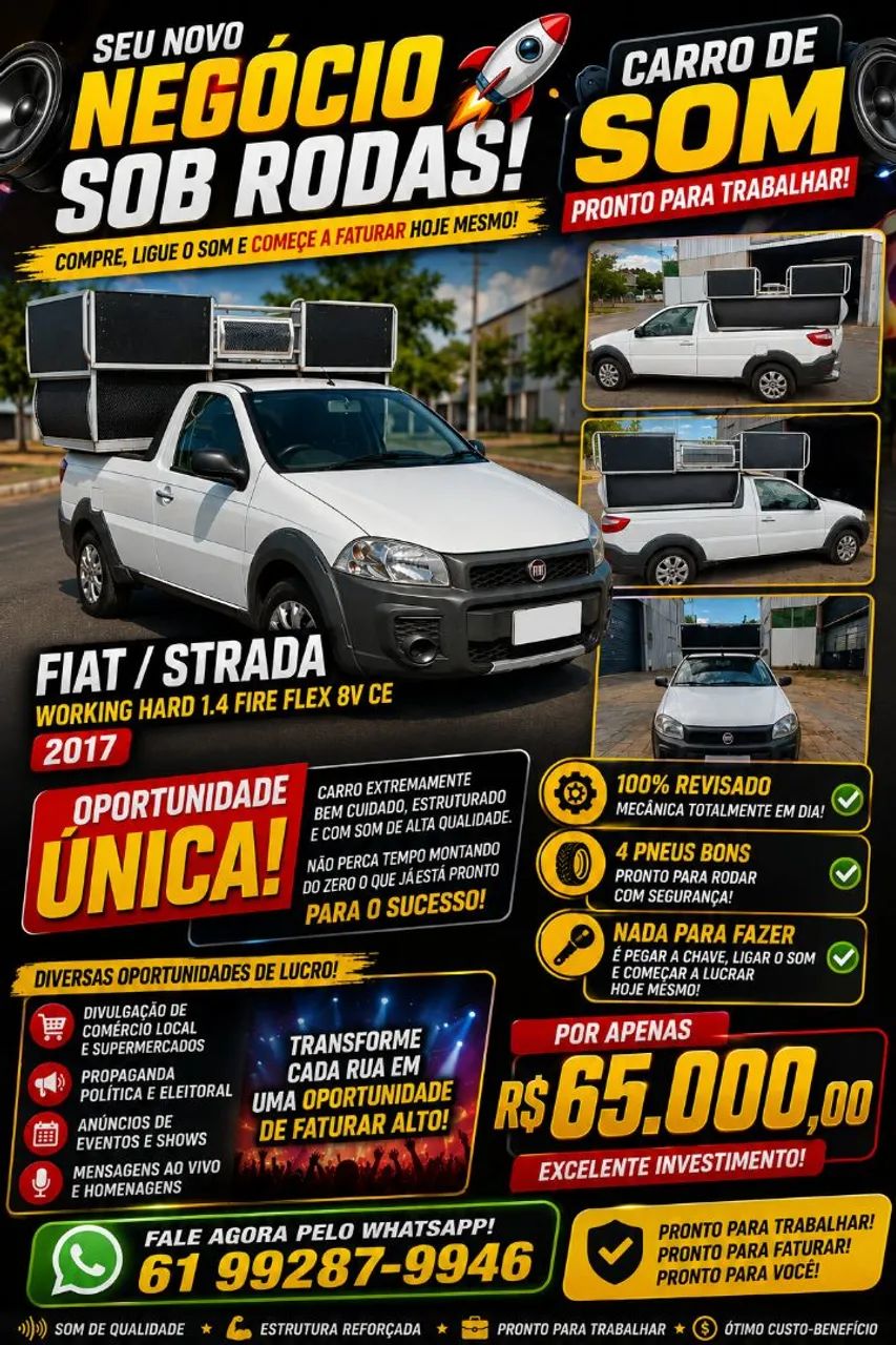 Fiat Strada Working Hard 1.4 Fire Flex 8V CS 2017