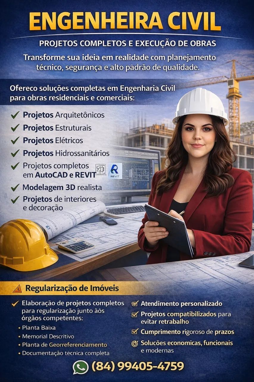 PROJETOS COMPLETOS E EXECUÇÃO DE OBRAS