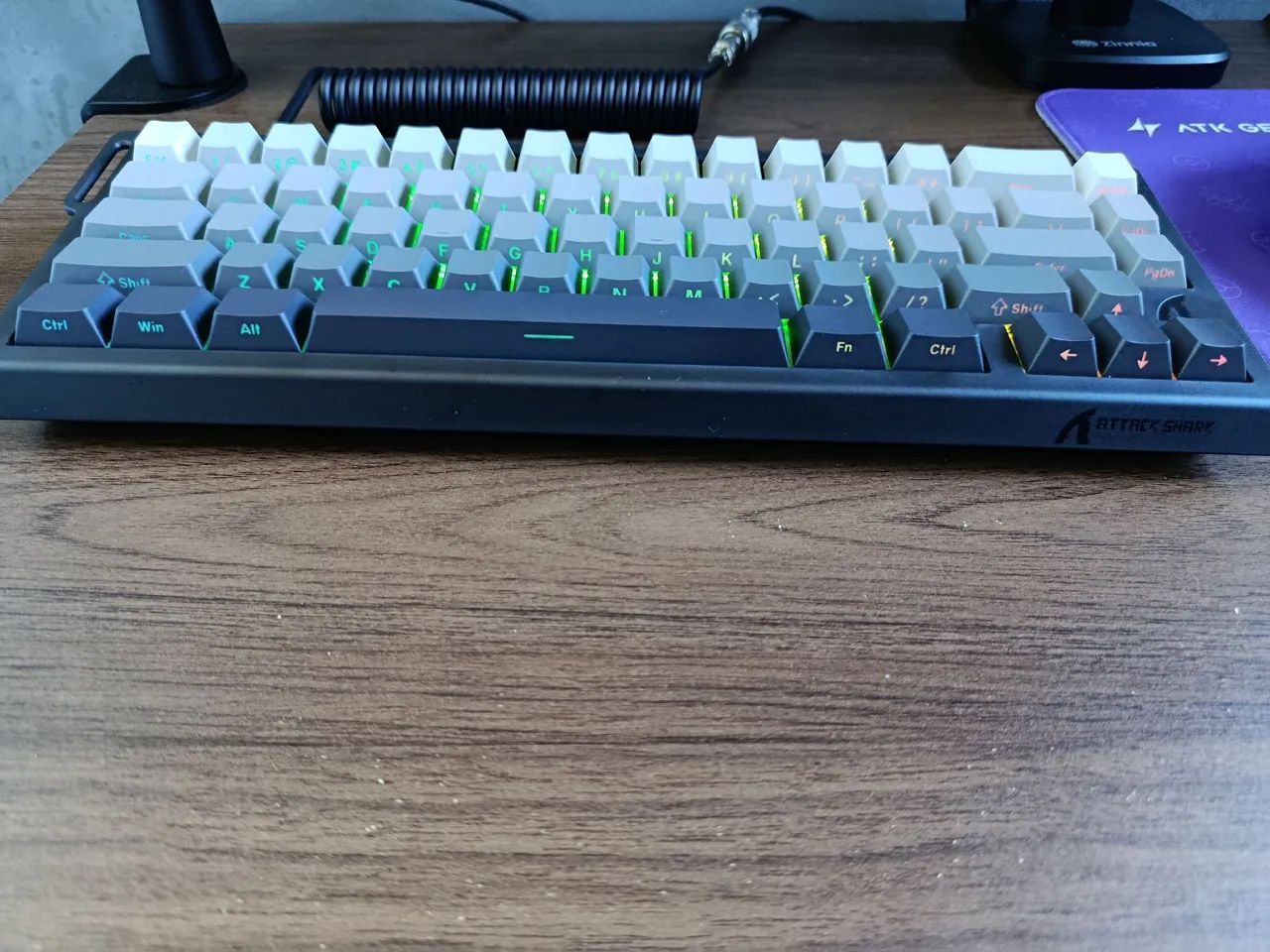 ATTACK SHARK X68HE - (NOVO SEM USO)TECLADO MAGNÉTICO  - Foto 3