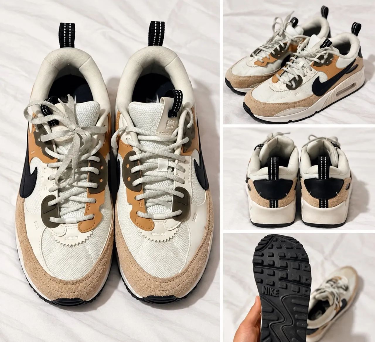 Tênis Nike Air Max - Bege/Off-White - Foto 4