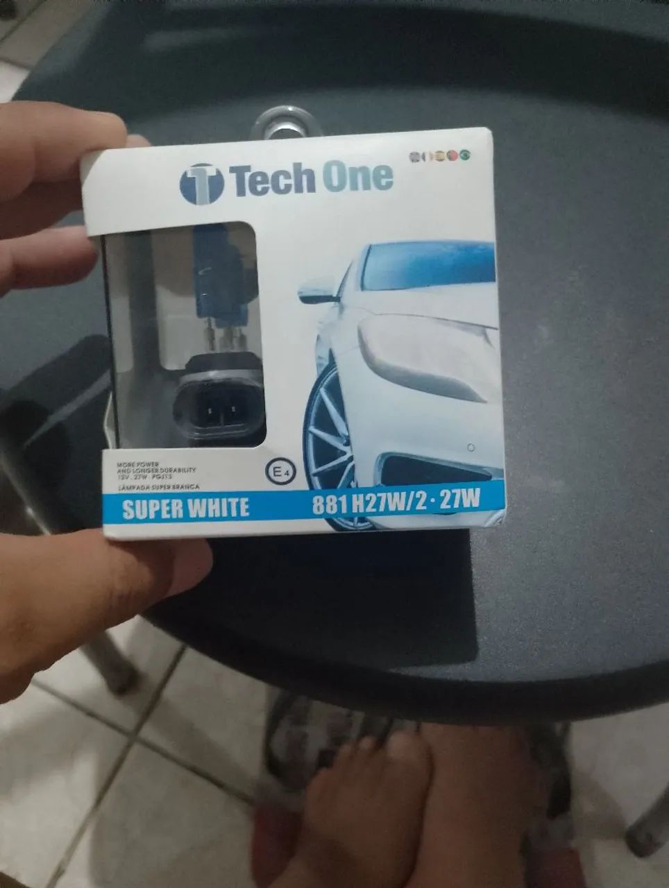 Lâmpada super branca h27