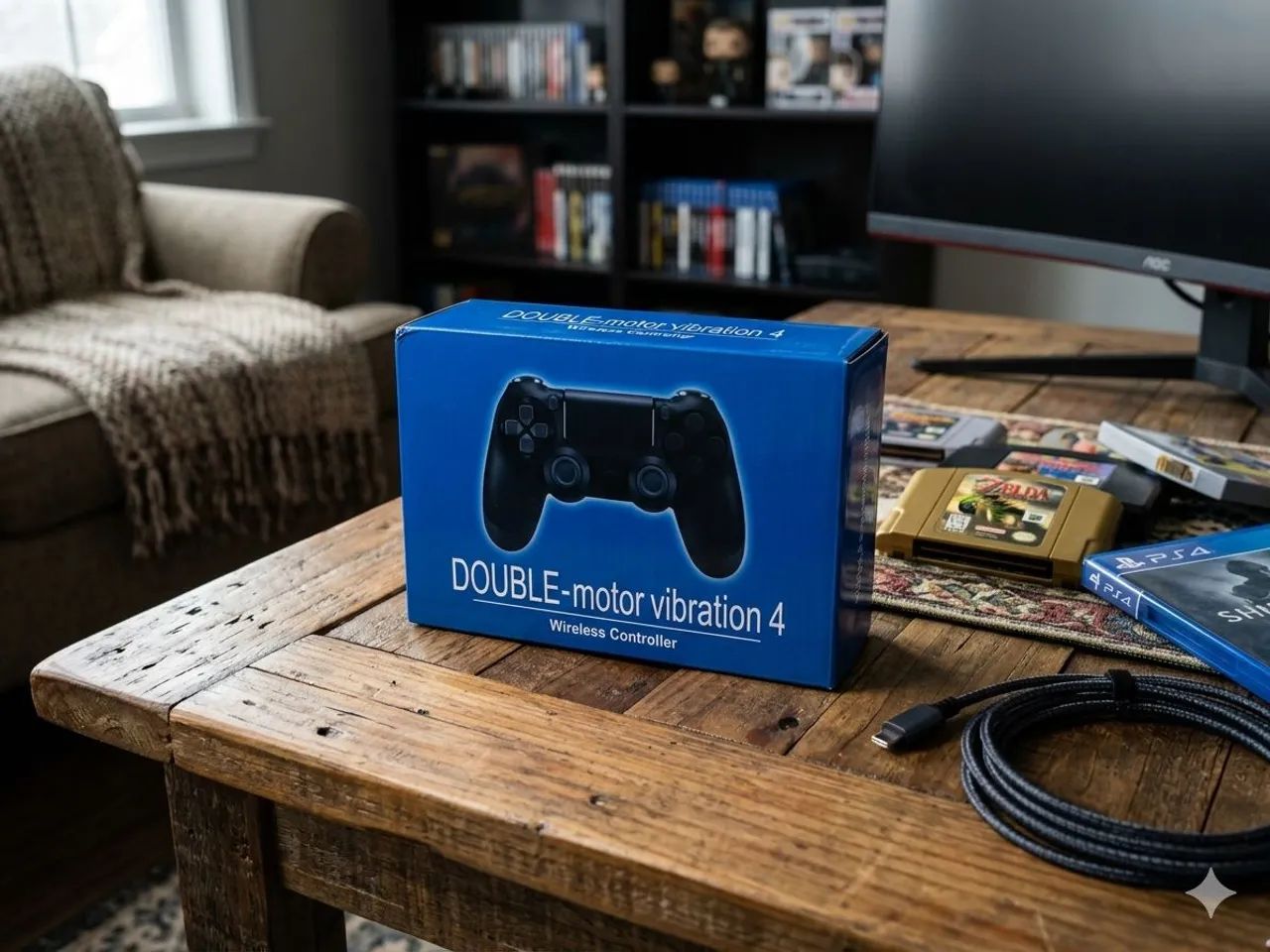 Controlhe sem fio de PS4 e PC - Foto 3